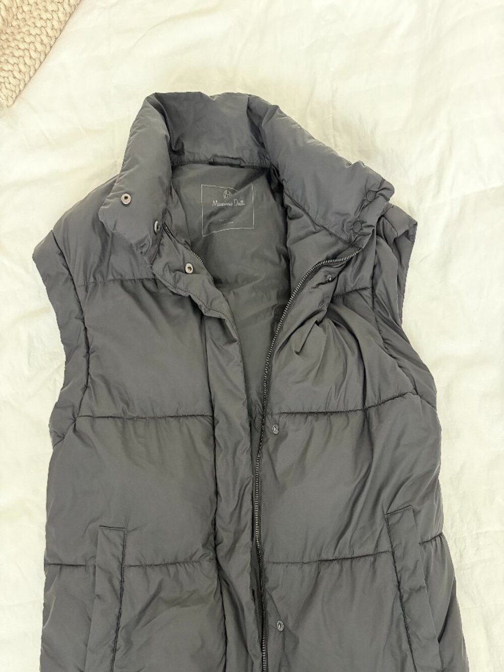Massimo Dutti Men's Quilted Puffer Vest Size Small